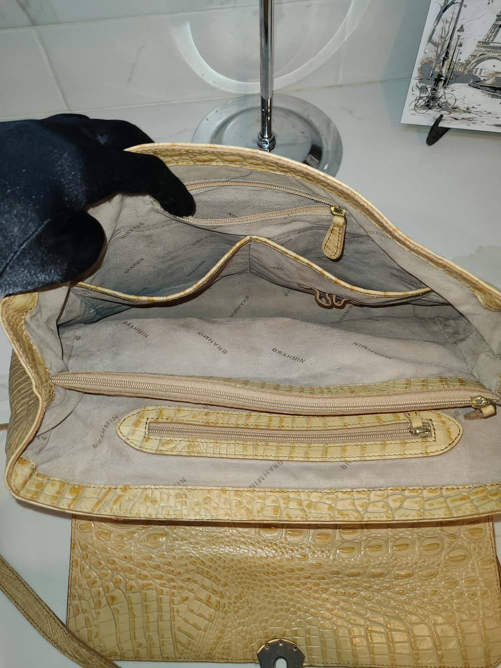 Brahmin Vintage Selia Melbourne Satchel Shoulder Bag Guc With COA - Picture 13 of 16